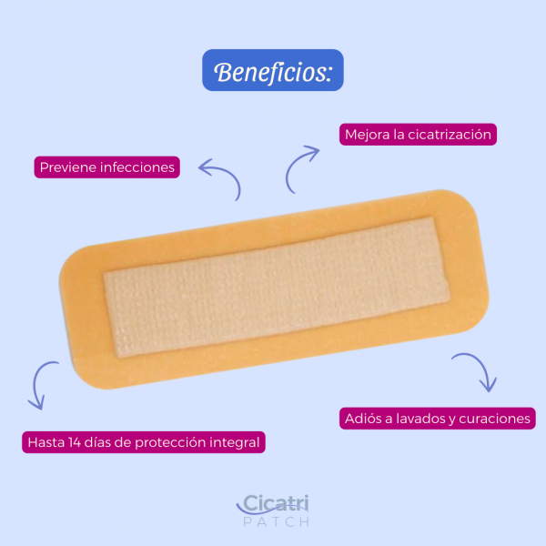 CicatriPatch - Parche de Silicón y Plata Iónica para Cicatrización Postoperatoria - Imagen 3