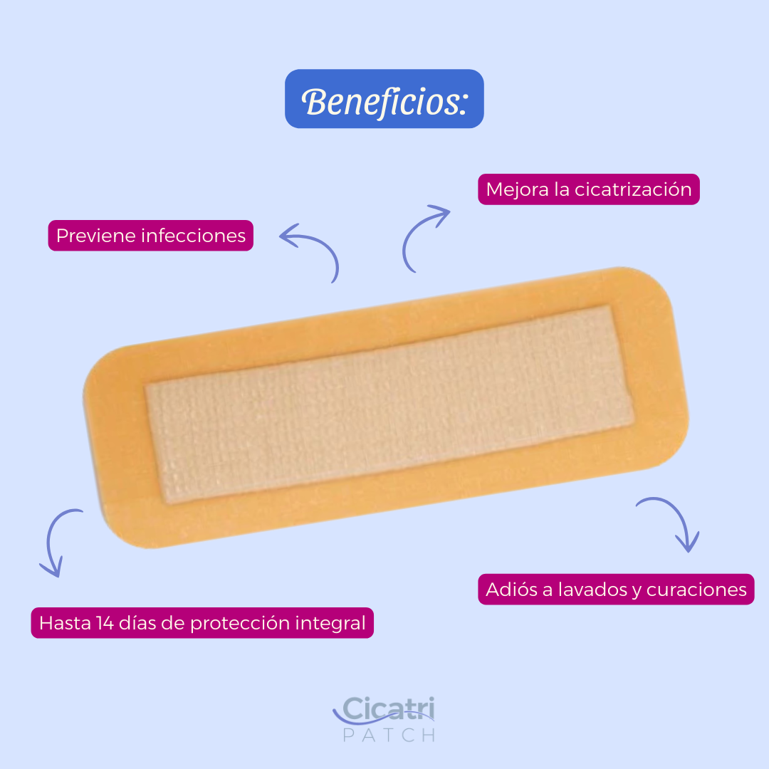 CicatriPatch - Parche de Silicón y Plata Iónica para Cicatrización Postoperatoria - Imagen 3